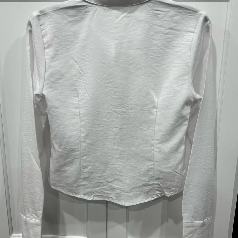 Patrizia Luca NWOT Rouched front button up - Picture 7 of 7